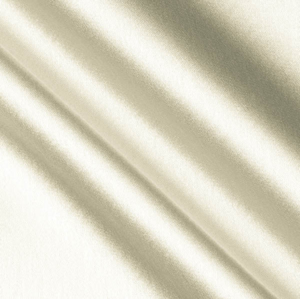 Ivory Crepe Back Satin Fabric,