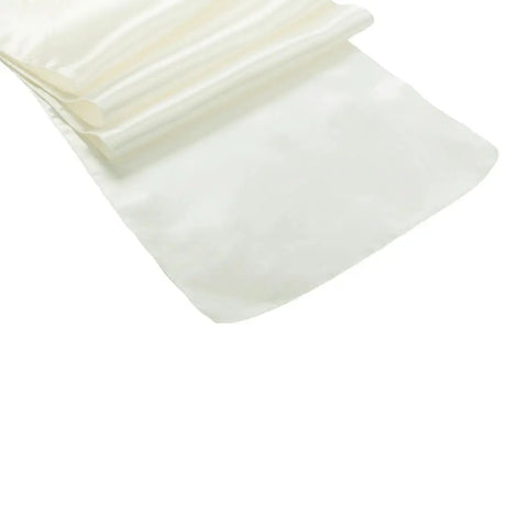 Ivory Bridal Satin Table Runner