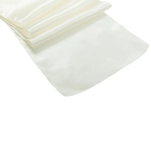 Ivory Bridal Satin Table Runner