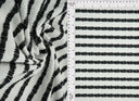 1 yarda de tela jacquard con rayas burbuja, mezcla elástica de poliéster y spandex, ancho 54/55 pulgadas