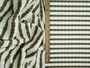 1 yarda de tela jacquard con rayas burbuja, mezcla elástica de poliéster y spandex, ancho 54/55 pulgadas