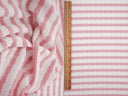 1 yarda de tela jacquard burbuja a rayas 230 GSM mezcla de poliéster y spandex 54/55" de ancho