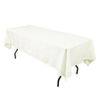 Ivory 100% Polyester Rectangular Tablecloth 60″ x 126″