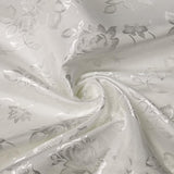 Floral Jacquard Satin Fabric - Floral Woven Brocade, 60" Width