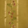 Ivy Silk Fabric - Striped Floral Embroidered, 54" Width (1 Yard)