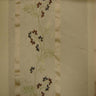 Ivy Silk Fabric - Striped Floral Embroidered, 54" Width (1 Yard)