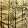 Ivy Silk Fabric - Striped Floral Embroidered, 54" Width (1 Yard)