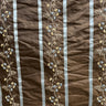 Ivy Silk Fabric - Striped Floral Embroidered, 54" Width (1 Yard)