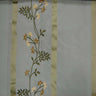 Ivy Silk Fabric - Striped Floral Embroidered, 54" Width (1 Yard)