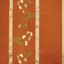 Ivy Silk Fabric - Striped Floral Embroidered, 54" Width (1 Yard)