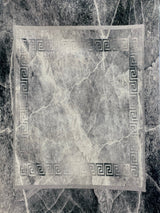 Soft Plush Fluffy Lattice Design Area Rug Carpet Faux Fur Rug - Silver Lattice Pattern, 5' X 7' (1 Piece)
