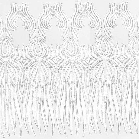Icarus Stretch Mesh Sequin Fabric - 2-Way Stretch Mesh With Embroidered Sequin, Black, White, Gunmetal, Gold, Rose Gold, Royal, Navy, 50" Width (1 Yard)