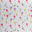 Swim Knit Poly Spandex Ice Cream Cones and Polka Dots