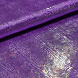 Foil Printed Stretch Velvet Anaconda