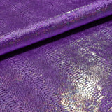 Illusion Anaconda Polyester Spandex Stretch Velvet Fabric - Iridescent Foil Print, 58/60" Width (1 Yard)