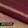 Illusion Anaconda Polyester Spandex Stretch Velvet Fabric - Iridescent Foil Print, 58/60" Width (1 Yard)