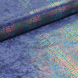 Foil Printed Stretch Velvet Anaconda