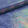 Illusion Anaconda Polyester Spandex Stretch Velvet Fabric - Iridescent Foil Print, 58/60" Width (1 Yard)