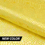 Illusion Anaconda Polyester Spandex Velvet Fabric - Iridescent Foil Print, 58/60" Width (1 Yard)