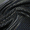 Illusion Foil Printed Nylon Spandex Fabric - Holographic Foil, Black/Black, 54" Width (1 Yard)