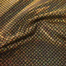 Illusion Foil Printed Nylon Spandex Fabric - Holographic Foil, Black/Black, 54" Width (1 Yard)