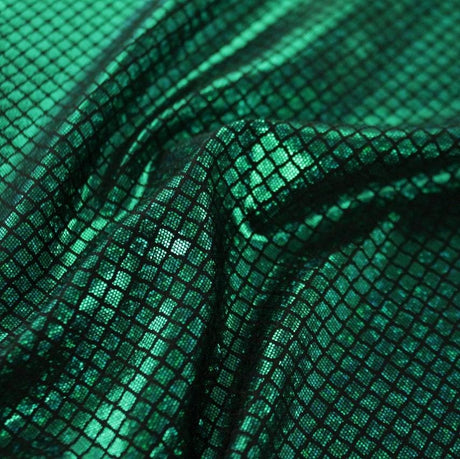 Foil Printed Spandex Black