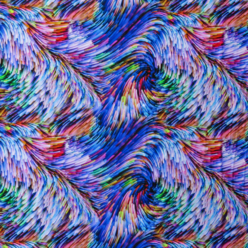 Swim Knit Nylon Spandex Imagine Abstract Print