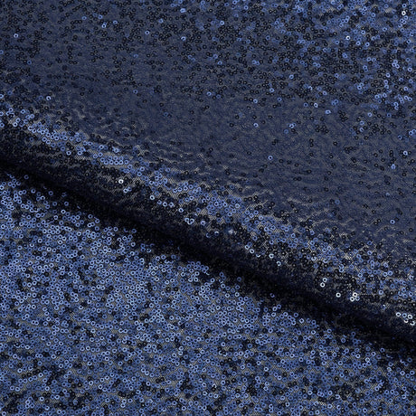 Imperial Stretch Mesh Sequin Fabric - Charcoal, 48" Width (1 Yard)