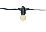 48' Warm White In-Line Patio Light Set - S14 LED Bulbs Included