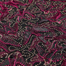 In Flight Polyester Mesh Embroidered Sequins Fabric - Gold/Navy, 57/58" Width, 230 GSM (1 Yard)