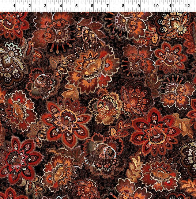 Quilting Cotton Resplendent Bloom Autumn In the Beginning Fabrics