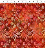 Quilting Cotton Floragraphix 5 Red Wildflower In the Beginning Fabrics