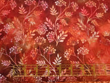 Quilting Cotton Floragraphix 5 Red Wildflower In the Beginning Fabrics