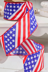 2.5" x 10 Yards Star & Stripe Ribbon