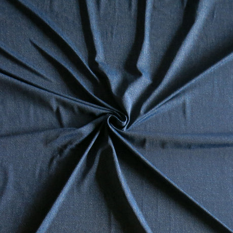Swim Knit Faux Denim Indigo Blue 4-Way Stretch