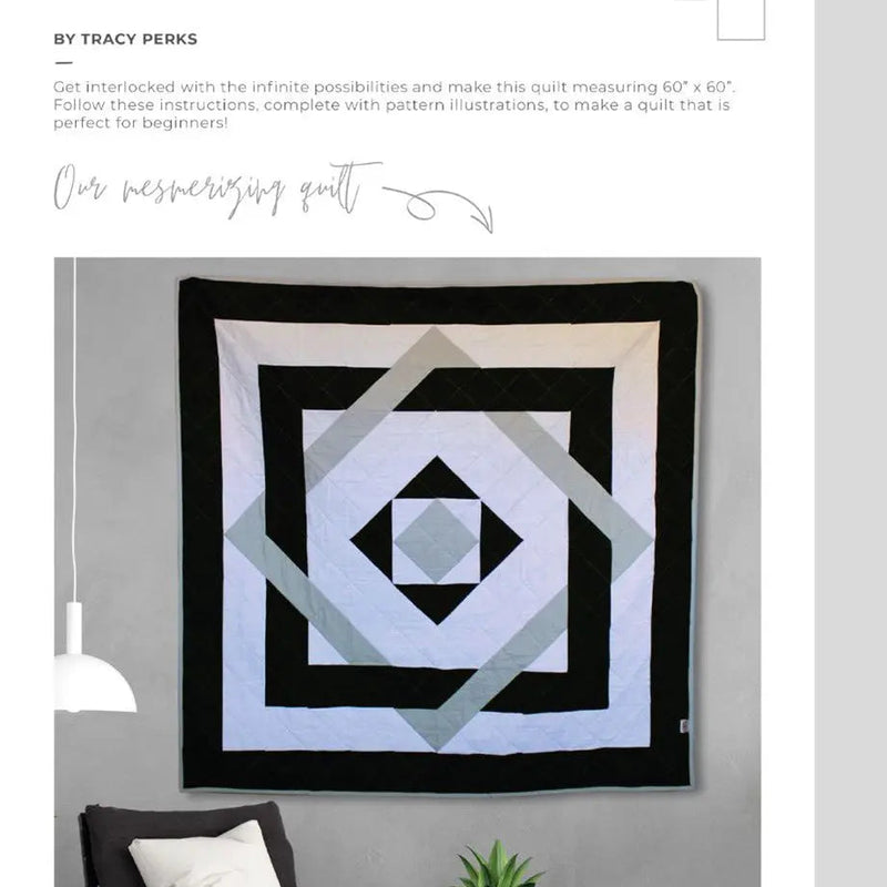 Quilt Pattern Infinity Squared 60in x 60in