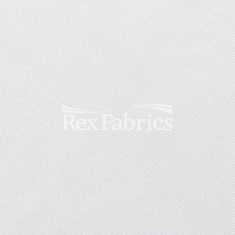 Interlock Sport Polyester Spandex Fabric - White Solid, 58" Width (1 Yard)