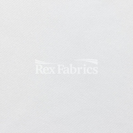 Interlock Sport Polyester Spandex Fabric - White Solid, 58" Width (1 Yard)