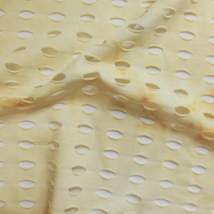 Tie Dye Mesh Fabric Forest Cream