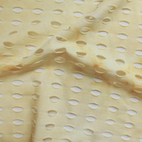 Tie Dye Mesh Fabric Forest Cream