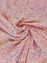 Iridescent Sequin on Velvet