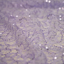 Isabelle Stretch Lace Sequin Nylon Spandex Fabric - Embroidered Sequins, 50" Width (1 Yard)