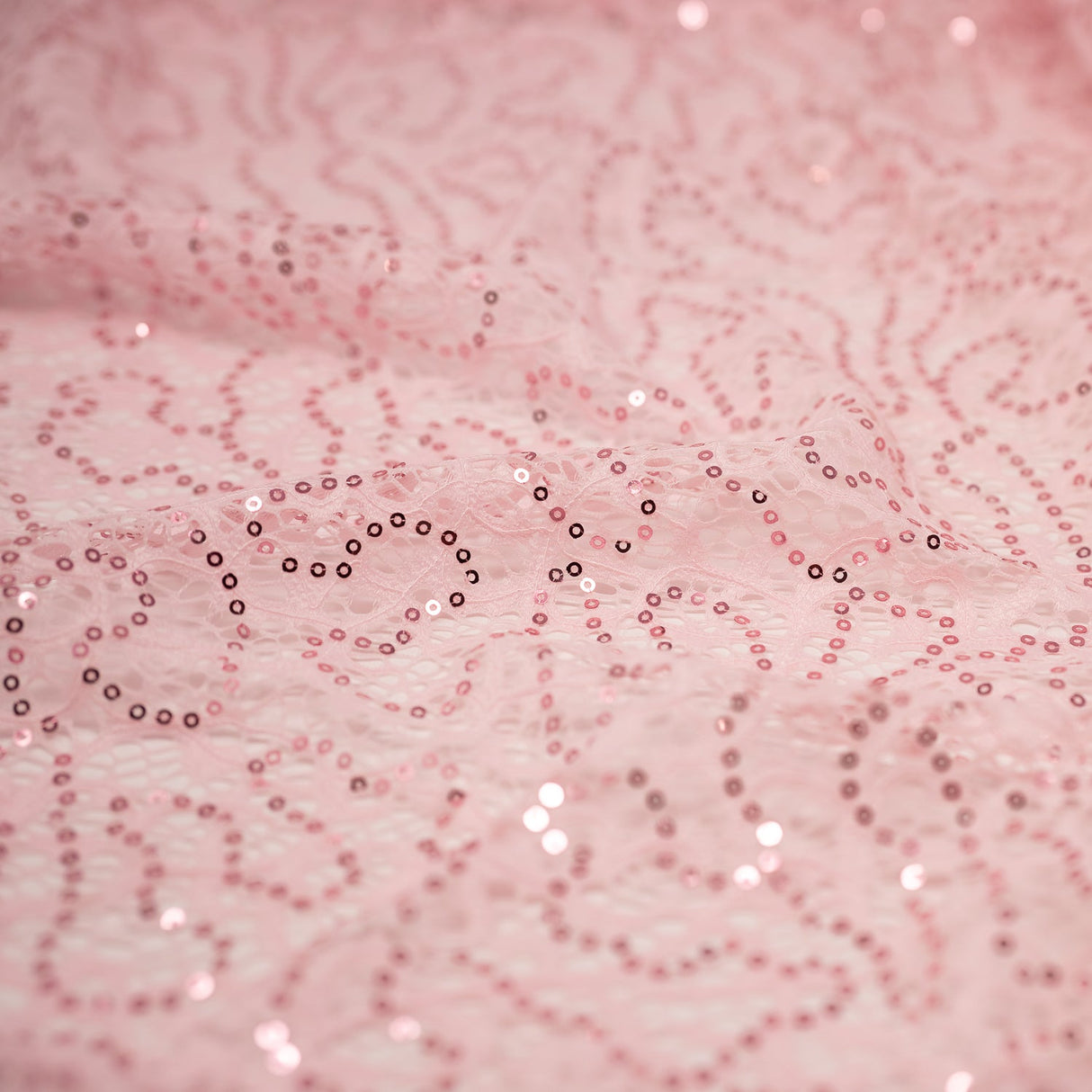 Stretch Lace Sequin Fabric