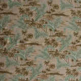 Peachskin Polyester Island Areca Palm Fabric