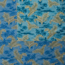 Peachskin Polyester Island Areca Palm Fabric