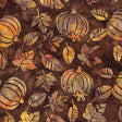 Batik Cotton Pumpkin Leaves Brown Bronze Island Batik