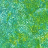 Batik Cotton Dots Multi Turquoise Green Floral