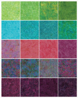Layer Cake Batik Bits and Pieces-ST 42 Pieces 20 Designs Island Batik