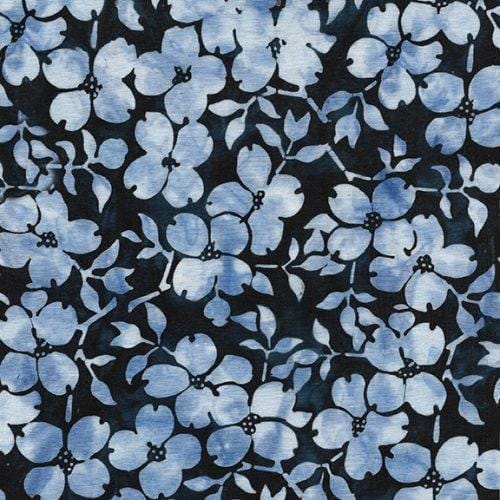 Batik Cotton Dogwood Floral Island Batik