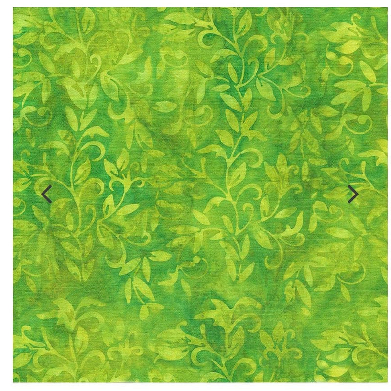 Batik Cotton Bee Kind Kathy Engle Vine Green Apple